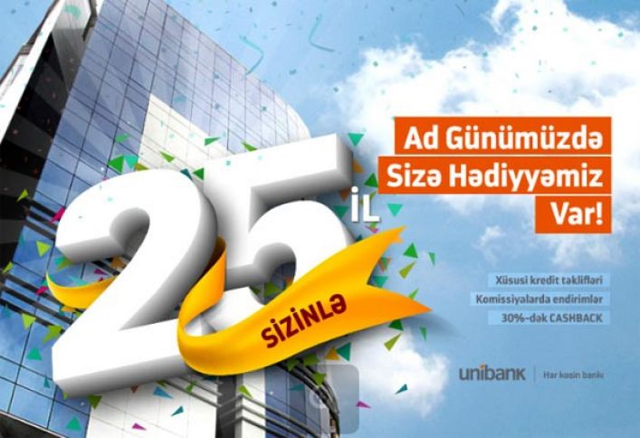 Unibank ad günündə böyük endirim kampaniyası keçirir
