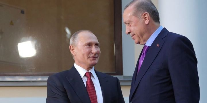 Ərdoğanla Putinin görüşü başlayıb