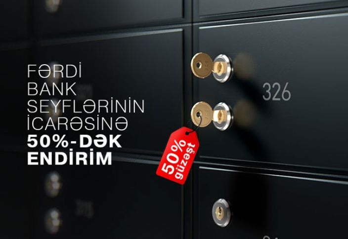 Bank seyflərin icarəsini 50% ucuzlaşdırdı