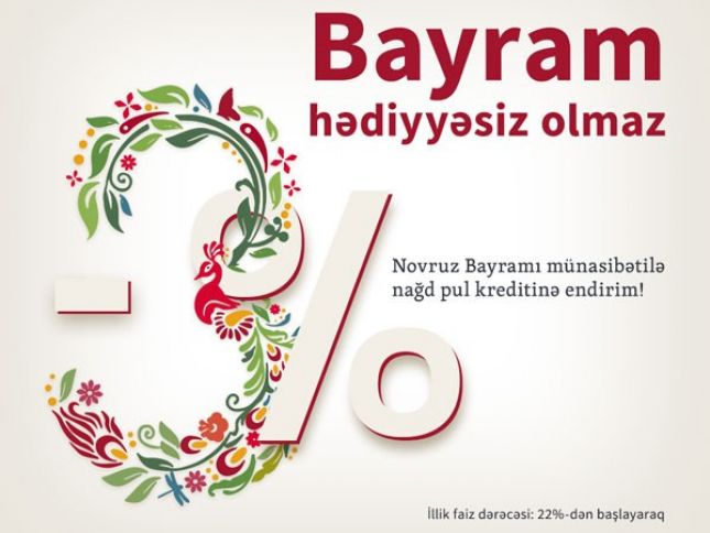 Kapital Bank faiz dərəcəsinə 3% endirim elan etdi