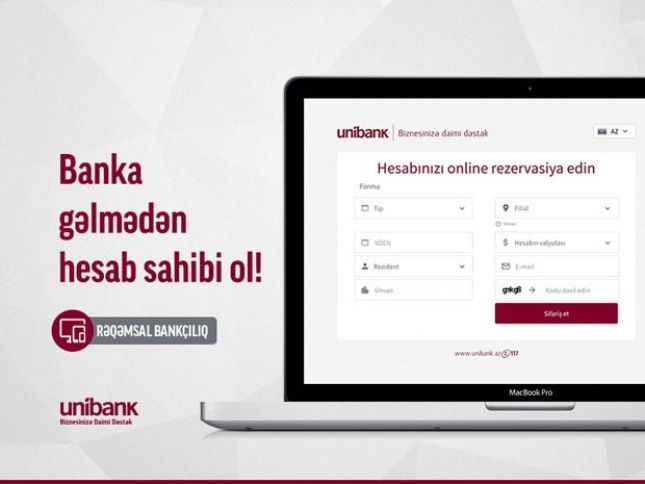 Unibank biznes sahibləri üçün yeni xidmət təklif edir