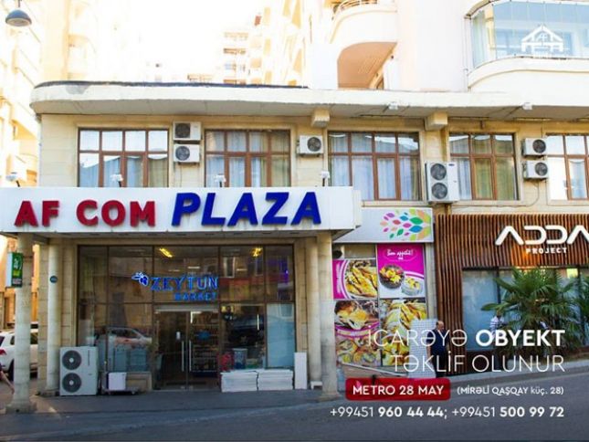 Şəhərin mərkəzində icarəyə obyektlər!