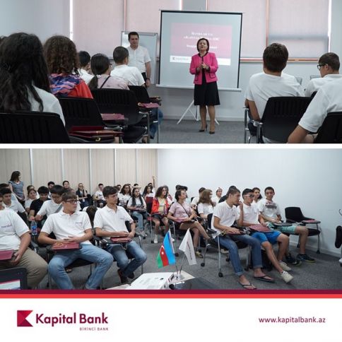 “Dərs evi” yay proqramının iştirakçıları Kapital Bank-da qonaq oldular