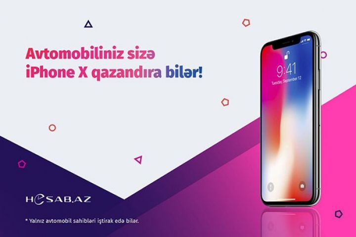 Avtomobilinizin nömrəsini yazaraq iPhone X qazana bilərsiniz!