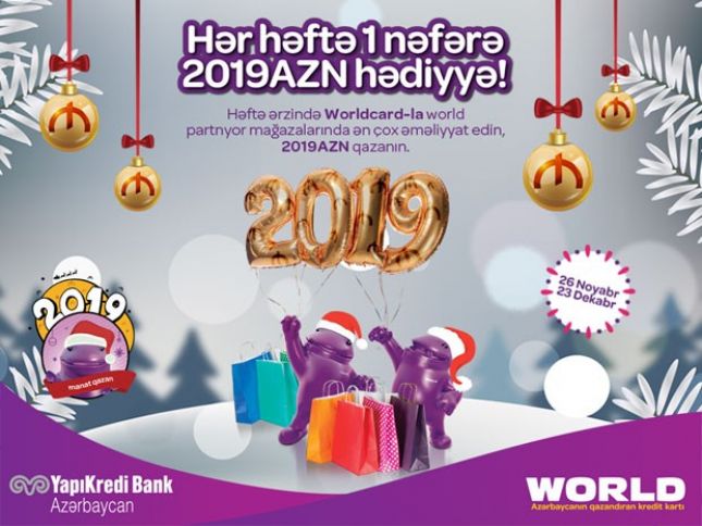 Yapı Kredi müştərilərinə 16 min manat hədiyyə edəcək