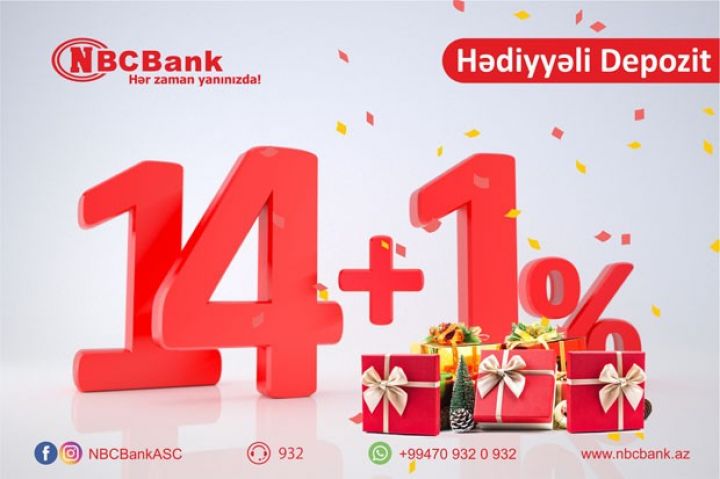 Yeni il hədiyyəsi “NBCBank”dan olsun! 