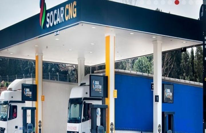 SOCAR Türkiyədə yük maşınları üçün sıxılmış təbii qaz stansiyaları istifadəyə verib