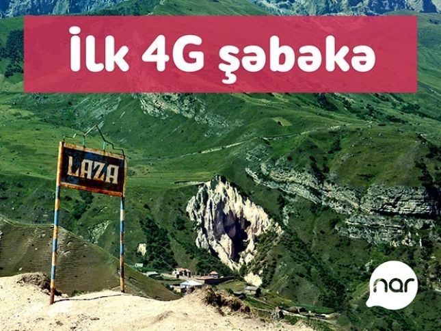Azərbaycanın 1300 metr yüksəklikdəki kəndi 4G şəbəkəsilə təmin edildi