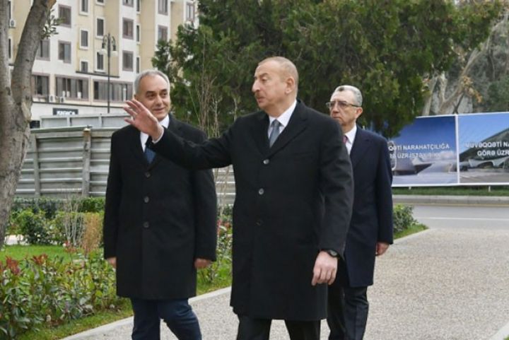 Prezident parkda aparılan yenidənqurma işləri ilə tanış olub - YENİLƏNİB