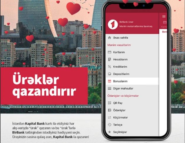 Kapital Bank-la “Ürəklər” toplayıb, hədiyyə qazanın!