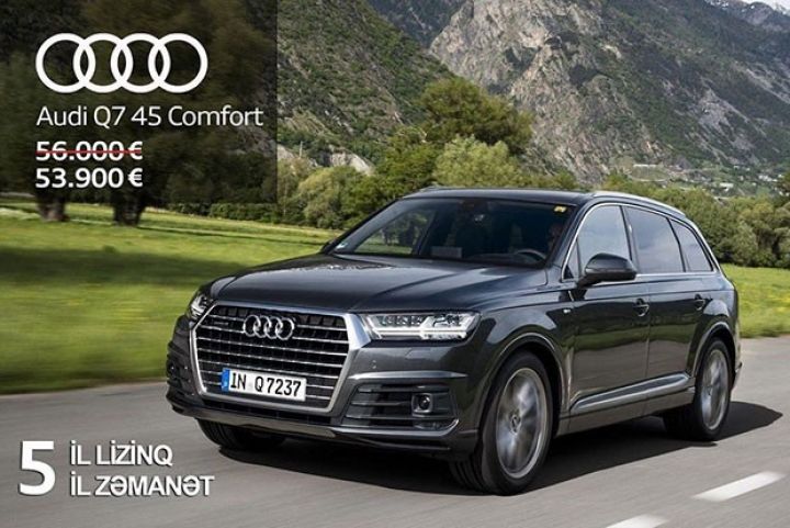 Audi Q7 modelini əldə etmək üçün əla fürsət - ENDİRİM 