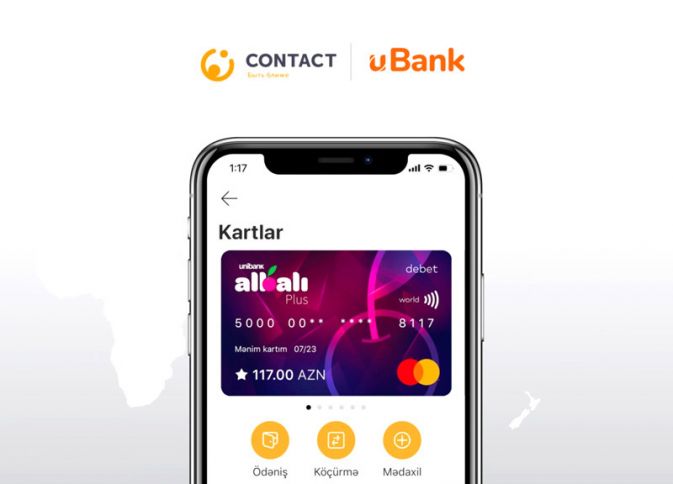 uBankdan yeni imkan: Sizə “Contact” ilə göndərilən pulu banka getmədən alın!