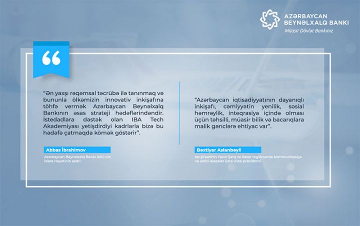 Azərbaycan Beynəlxalq Bankı ilə bp və tərəfdaşlarının birgə təqaüd proqramını qazanmış tələbələrlə görüş oldu