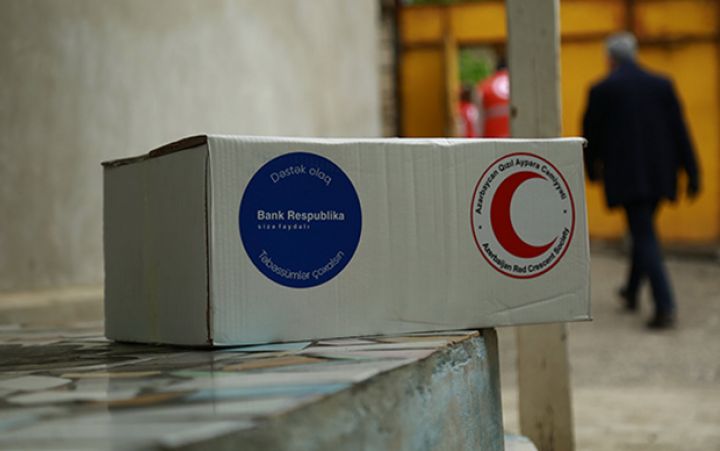 Bank Respublika cəbhə bölgəsində aztəminatlı ailələrə dəstək oldu
