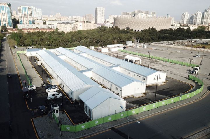 Bakıda modul tipli ilk xəstəxana kompleksi açıldı - 3 HƏFTƏYƏ TİKİLİB