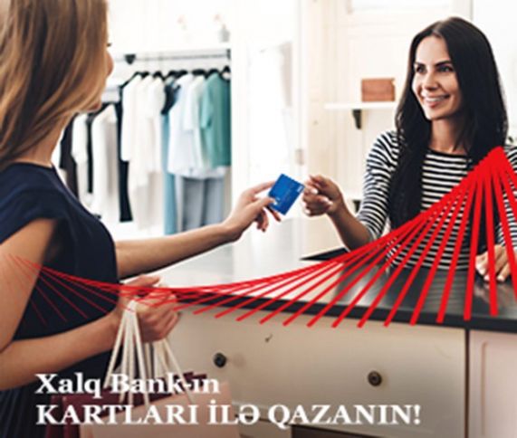 Xalq Bankın Visa kartları ilə ödəniş edənlər 100 manat qazana bilərlər