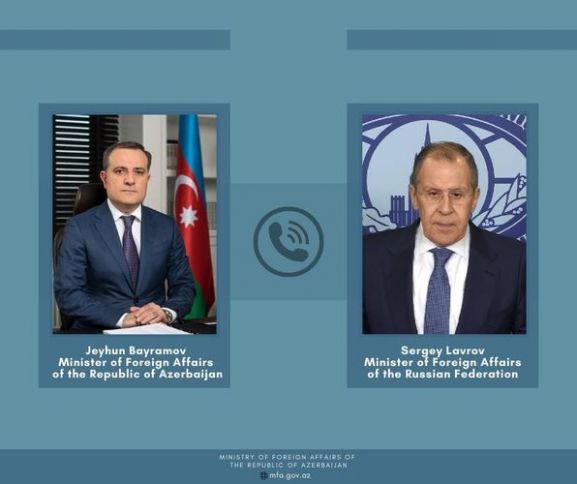 Ceyhun Bayramovla Sergey Lavrov arasında telefon danışığı olub