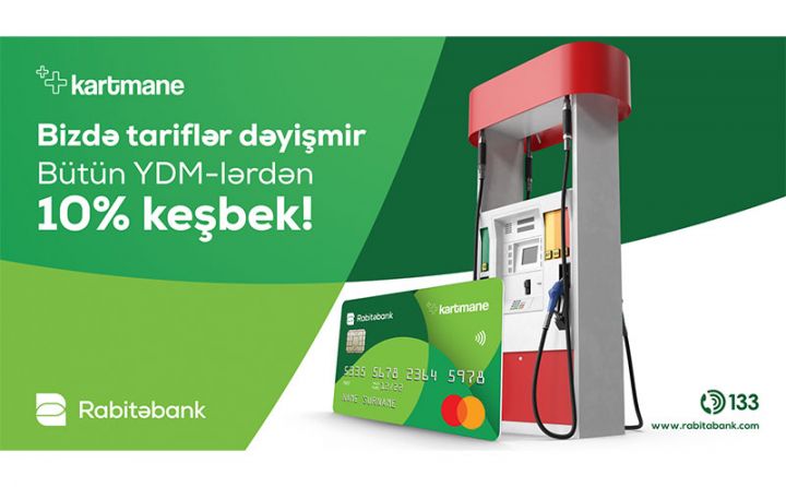 Tariflər dəyişmir - Bütün YDM-lərdən 10% keşbek!