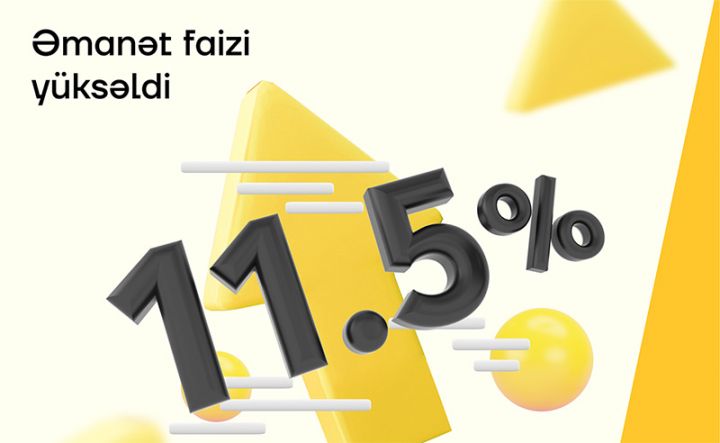 Yelo Bank əmanət faizini artırıb