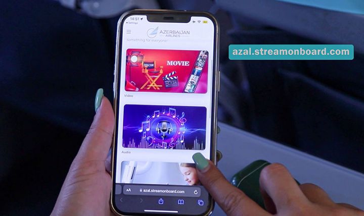 AZAL yeni bort əyləncə sistemini təqdim edir