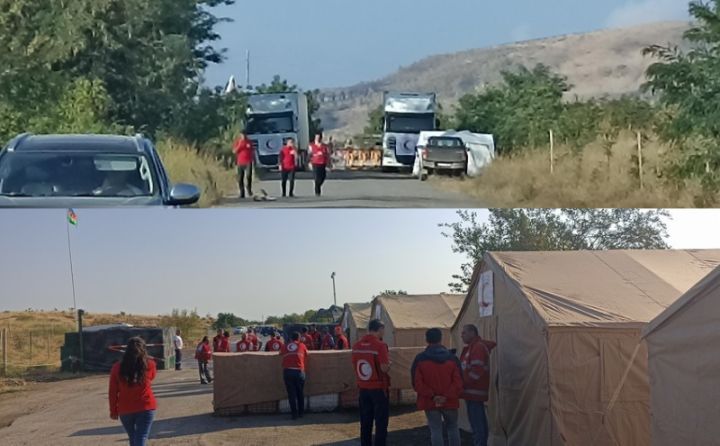 Bakıdan ermənilərə yardım aparan TIR-lar 2 gündür Ağdam-Xankəndi yolunda gözləyir