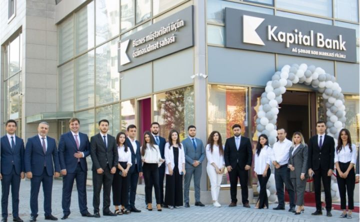 Kapital Bank sahibkarlar üçün “Ağ şəhər KOB Mərkəzi” filialını istifadəyə verdi