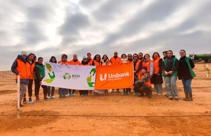 Unibank ətraf mühitə dəstək məqsədi ilə 500 ağac əkib