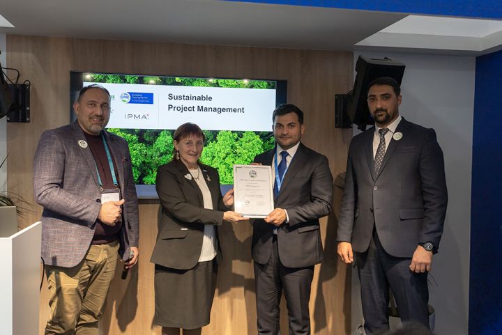 PMD Projects şirkətinə COP29 -da Azərbaycanda ilk GPM 360 sertifikatı təqdim olundu - FOTO