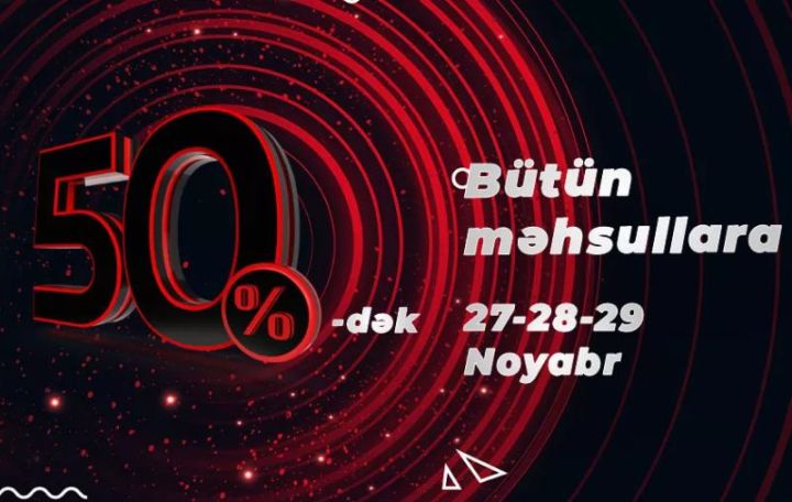"Ofisait"da bütün məhsullara 50%-dək endirim!