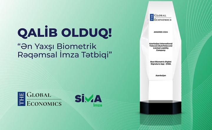 “SİMA İmza” beynəlxalq mükafata layiq görüldü