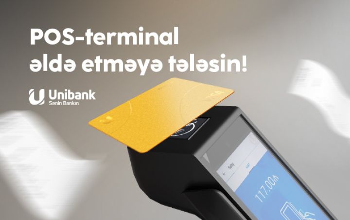 Unibankdan sahibkarlara təklif: POS- terminal xidmətinə qoşul, smart kassa istifadəsindən faydalan!