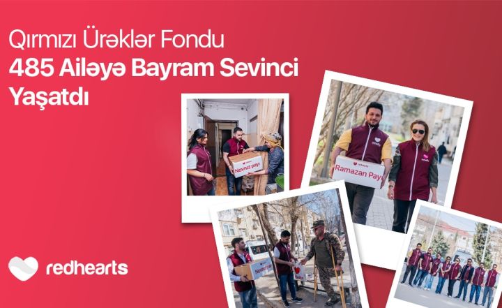 Qırmızı Ürəklər Fondu 485 ailəyə bayram sevinci yaşatdı