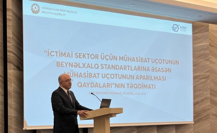 “İctimai Sektor üçün Mühasibat Uçotunun Beynəlxalq Standartlarına əsasən mühasibat uçotunun aparılması qaydaları”nın təqdimatı keçirilib