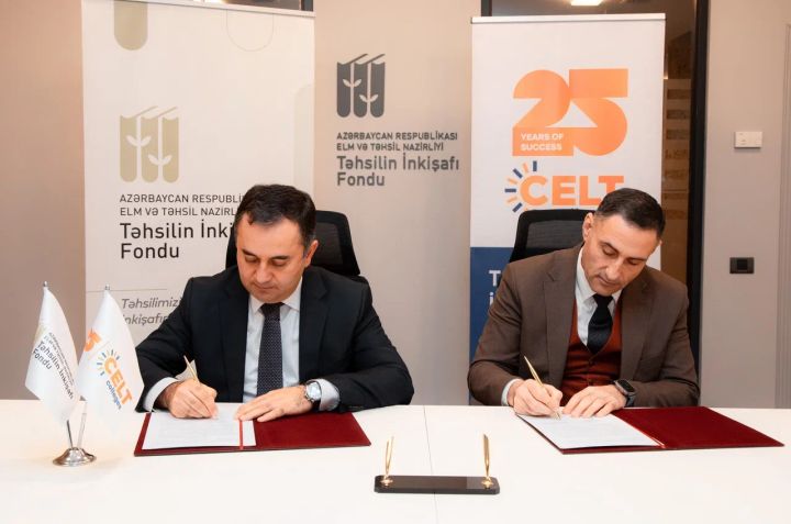 CELT Tədris və İnkişaf Mərkəzi və Təhsilin İnkişafı Fondu əməkdaşlıq müqaviləsi imzaladı