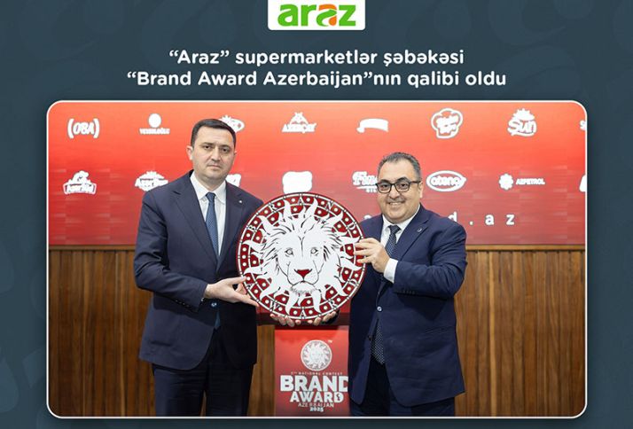 “Araz” supermarketlər şəbəkəsi 7-ci “Brand Award Azerbaijan”nın qalibi oldu