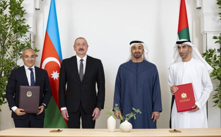 Azərbaycan və Birləşmiş Ərəb Əmirlikləri rəsmən iqtisadi tərəfdaş oldu - SAZİŞ İMZALANIB