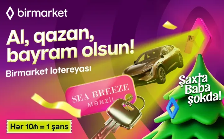 Şaxta Baba şokdadır: Birmarket lotereyası başlayır!