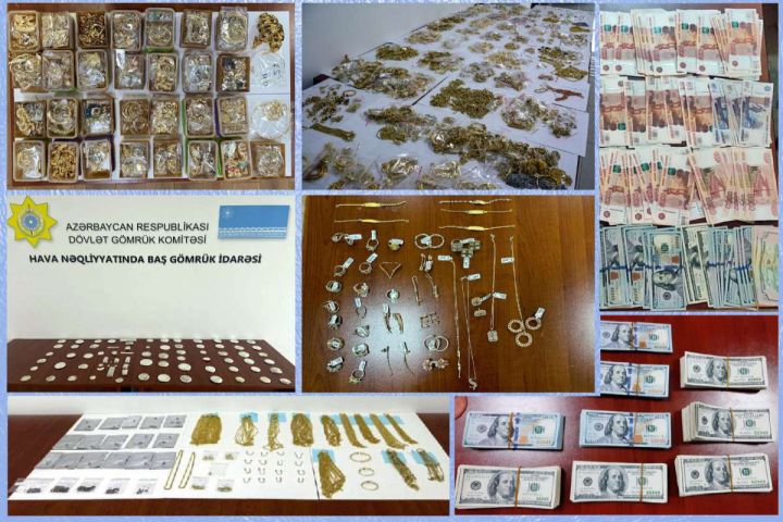 Ötən il qanunvericiliyi pozan şəxslərdə 33,5 kq qızıl-zinət əşyaları aşkarlanıb