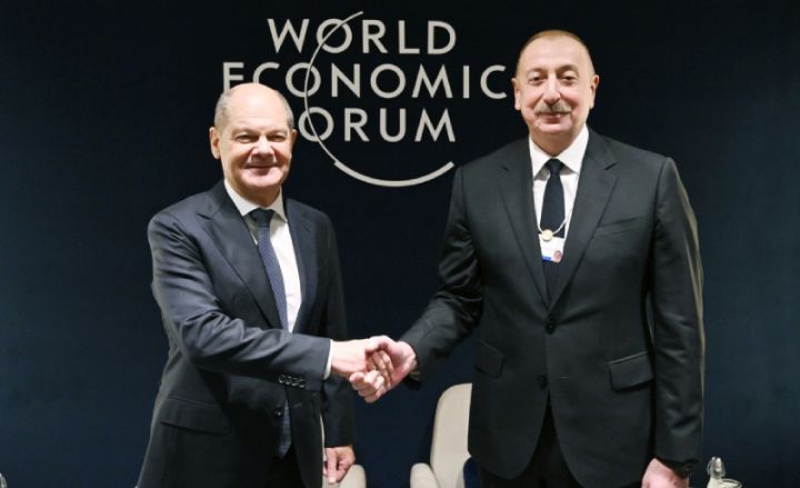 Prezident İlham Əliyev  Almaniya Kansleri ilə görüşüb