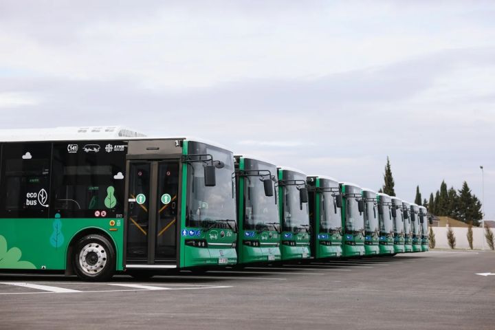 Bakıda daha 7 marşrut xəttinin avtobusları tam elektrikləşdirilib