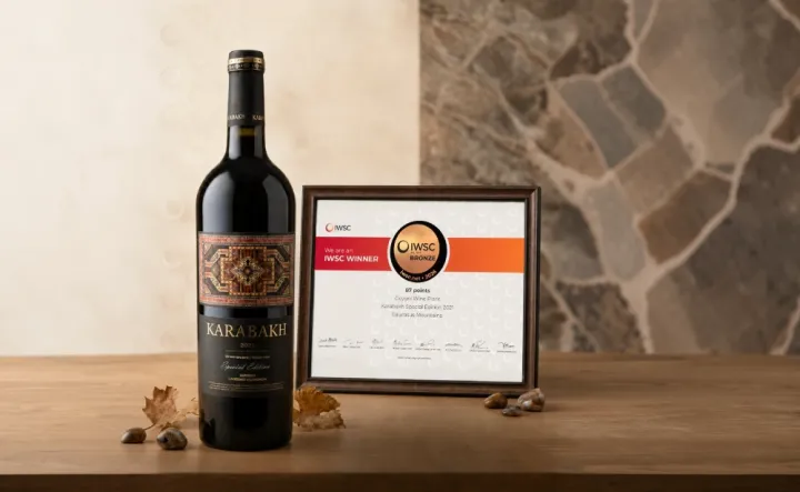 “Karabakh” şərabı IWSC beynəlxalq müsabiqəsində mükafata layiq görülüb