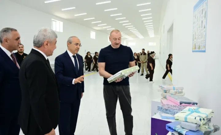 “Qarabağ Tekstil Evi” istifadəyə verildi  - Yataq dəsti, çarpayı və divan örtüyü, dəsmal və digər məhsullar istehsal edir
