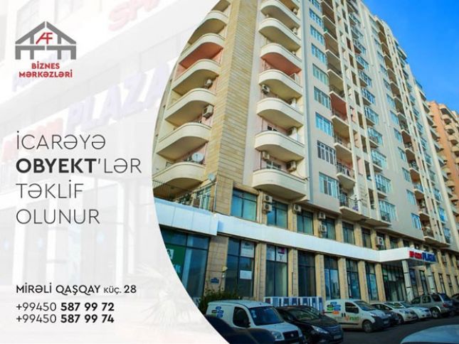 Şəhərin mərkəzində icarəyə obyektlər!