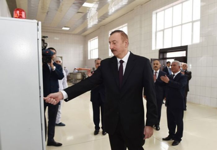 İlham Əliyev “Cahidoğlu”nun zavodunu işə saldı