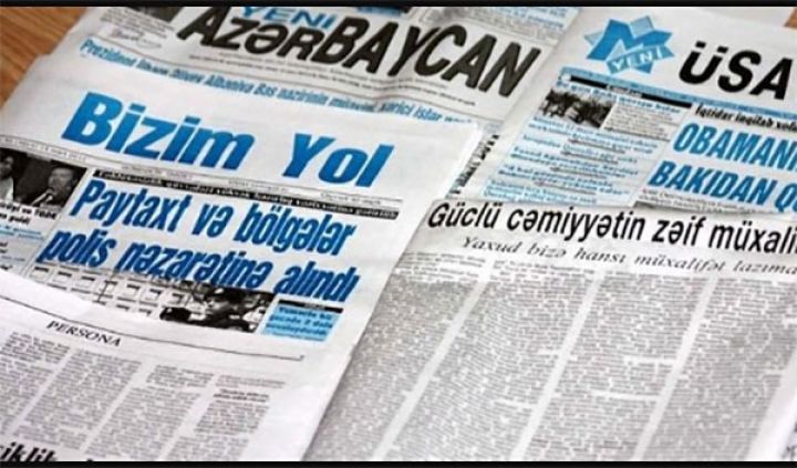 26 gündəlik qəzetə 998 min manat verildi - SİYAHI