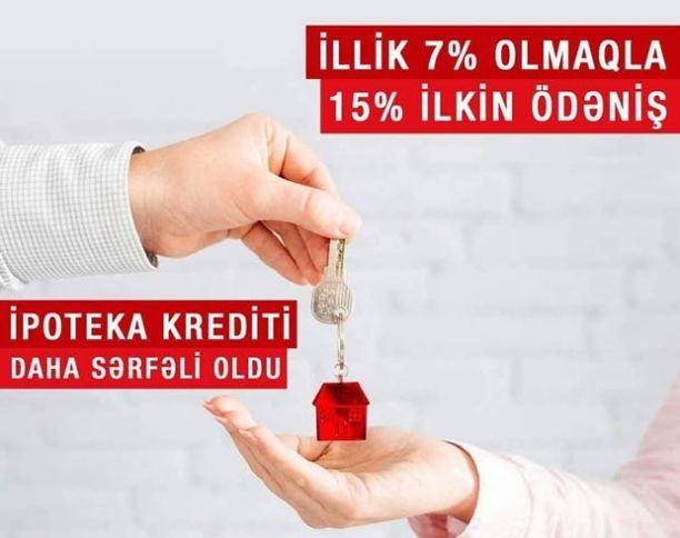Cəmi 1 həftə ərzində ipoteka krediti!