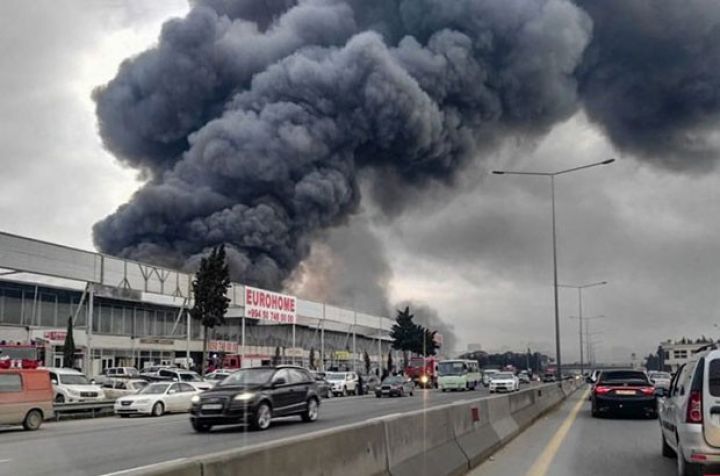 "EuroHome”dakı yanğın söndürüldü - AÇIQLAMA