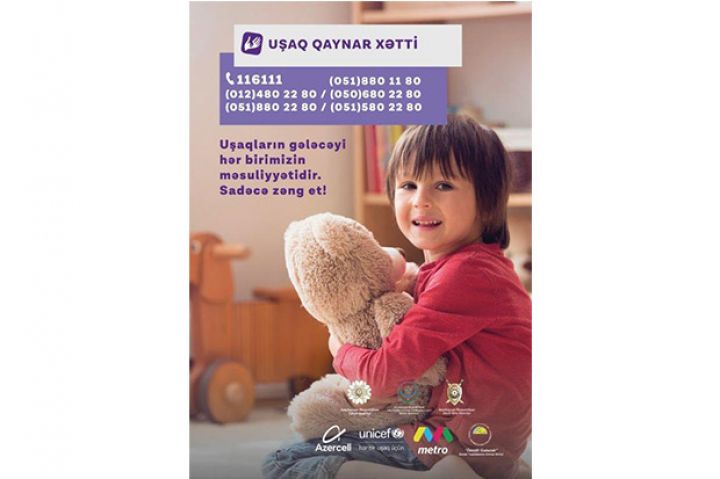 Uşaq Qaynar Xətt xidməti növbəti hesabatını açıqladı