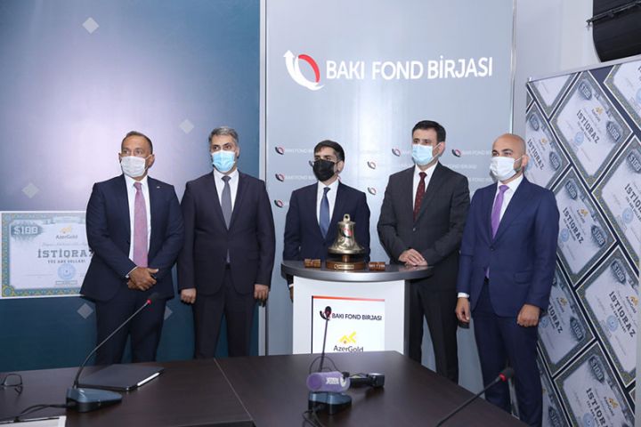 Bakı Fond Birjasında “Açılış zəngi” mərasimi keçirilib - FOTOLAR
