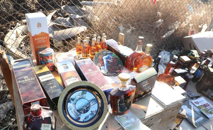 Ermənistan istehsalı olan məhsullar məhv edildi